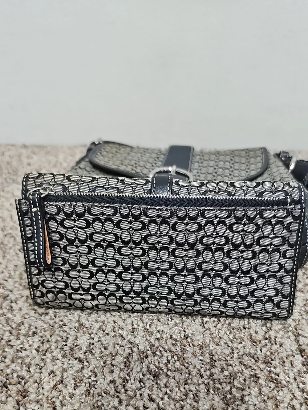 COACH 6376 SOHO SIGNATURE BUCKLE FLAP BAG BFPM-08-169